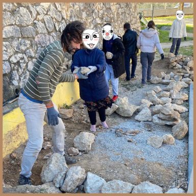 taller de pedra seca per a joves