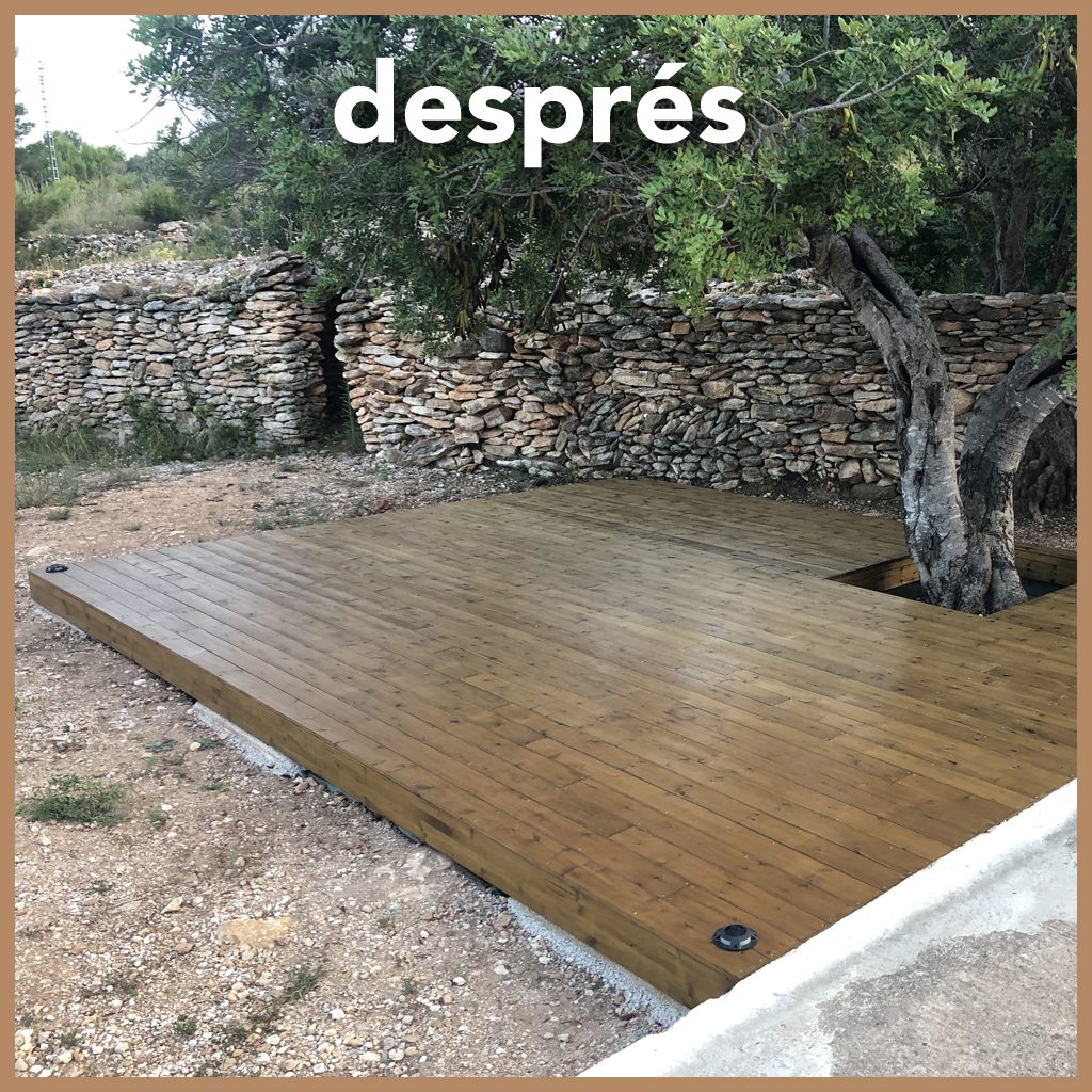 Terrassa en fusta